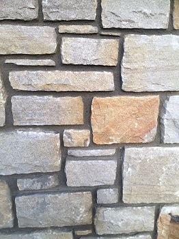 Cut fireplace stone
