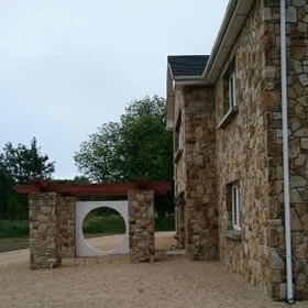 Drumkeerin stone on house and driveway